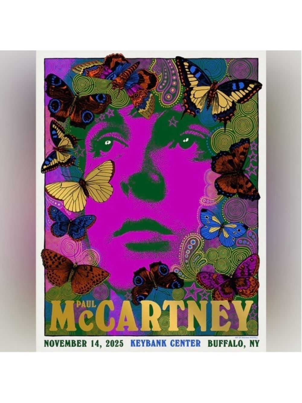 Paul McCartney Got Back 2025 Buffalo Event Poster Original | Mint Condition